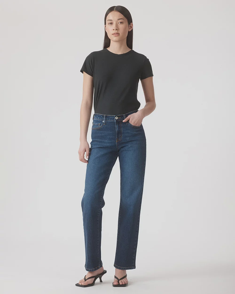 Elise Mid Straight Jean Tide