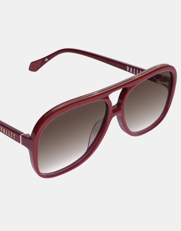 Bang Bang Burgandy Gold metal / Brown Gradient Lens