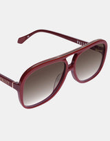Bang Bang Burgandy Gold metal / Brown Gradient Lens