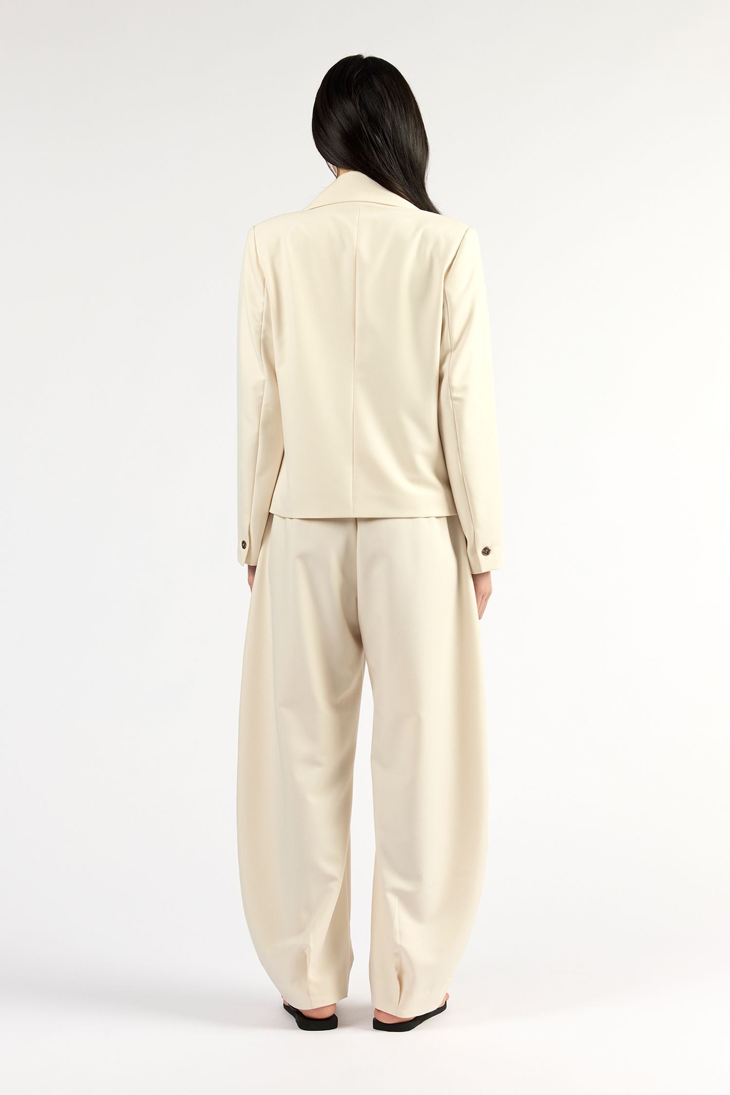 Crop Blazer Cloud
