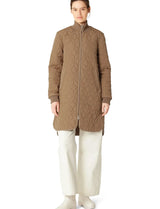 Long Quilt Coat Mocca