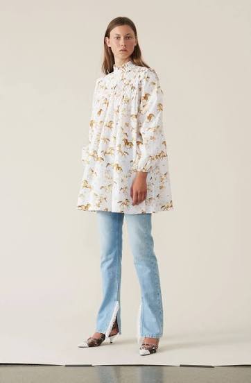 Pre Loved Ganni + Weston Horse -Print Dress