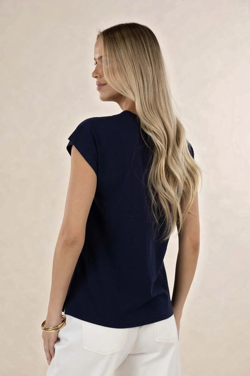 Must Have V Neck Tee Navy