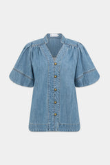 Magnify Top Mid Wash Denim