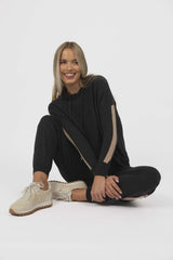 Peyton Hoodie Charcoal Latte