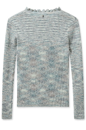 Mos Mosh Eisle Long Sleeve Knit Top Wasabi