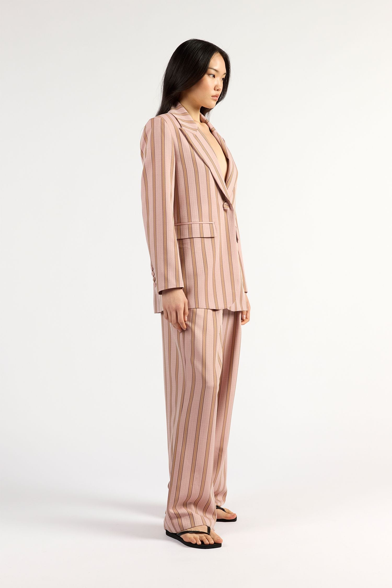 Paris Blazer Rosewood Stripe
