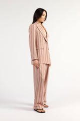 Paris Blazer Rosewood Stripe