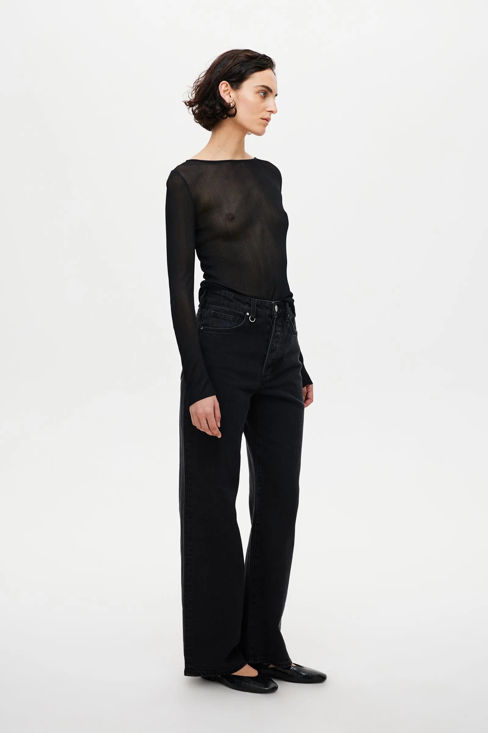 Coco Relaxed Jean French Black Washed
