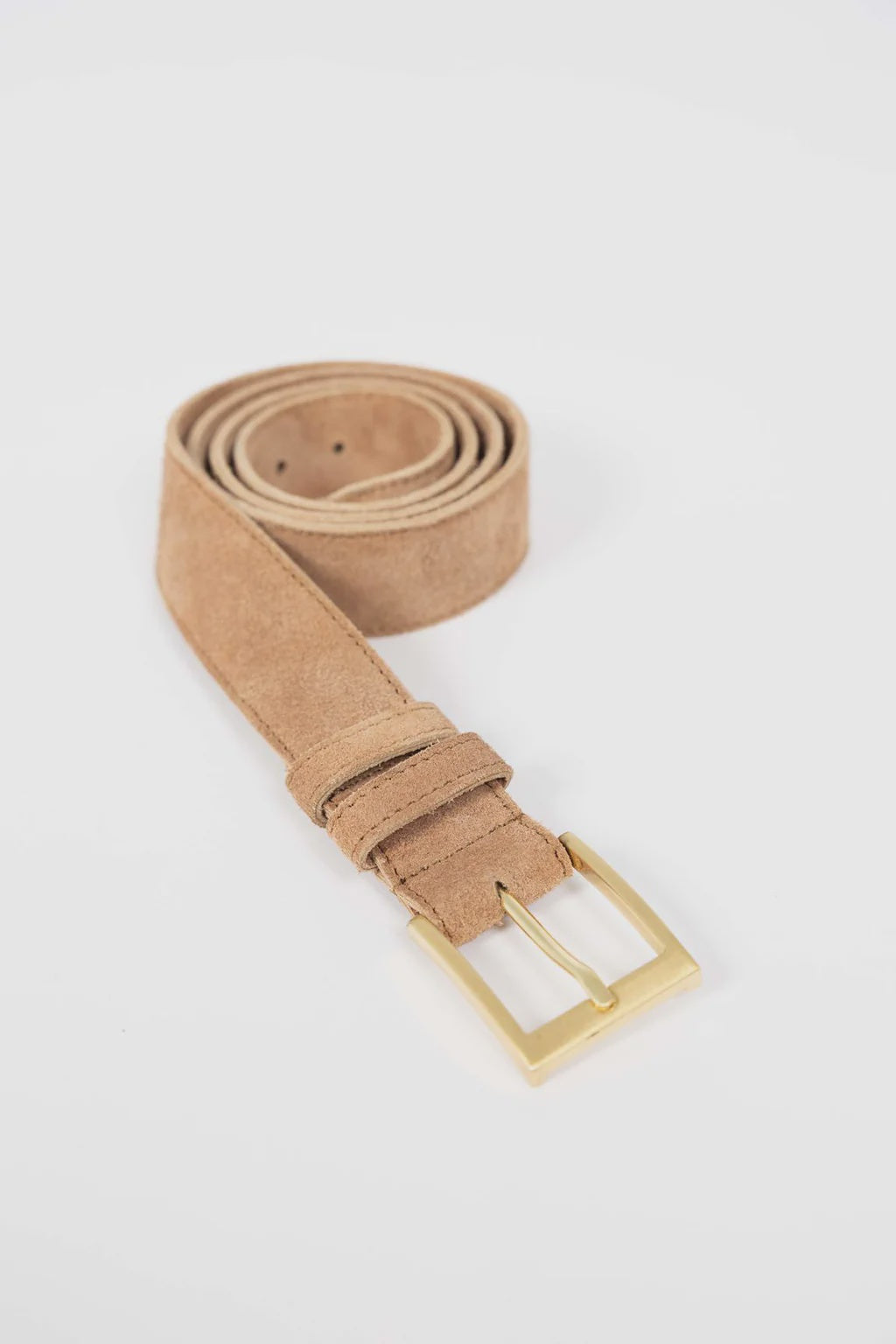 Classic Suede Belt Camel