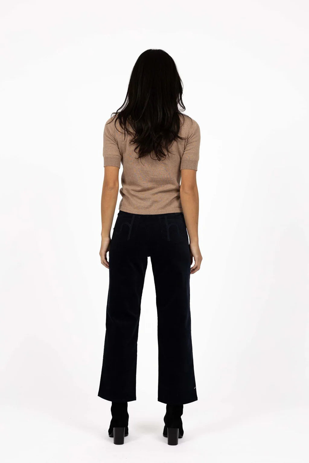 Va Va Velour Pant Navy