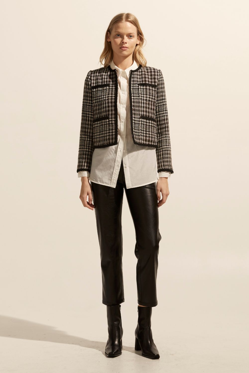 Zoe Kratzmann Patron Jacket Check Boucle