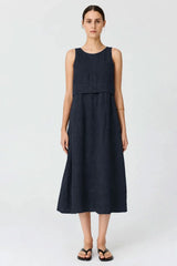 Frankie Double Layer Dress Ink