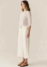 Carsen Crop Pants Ecru