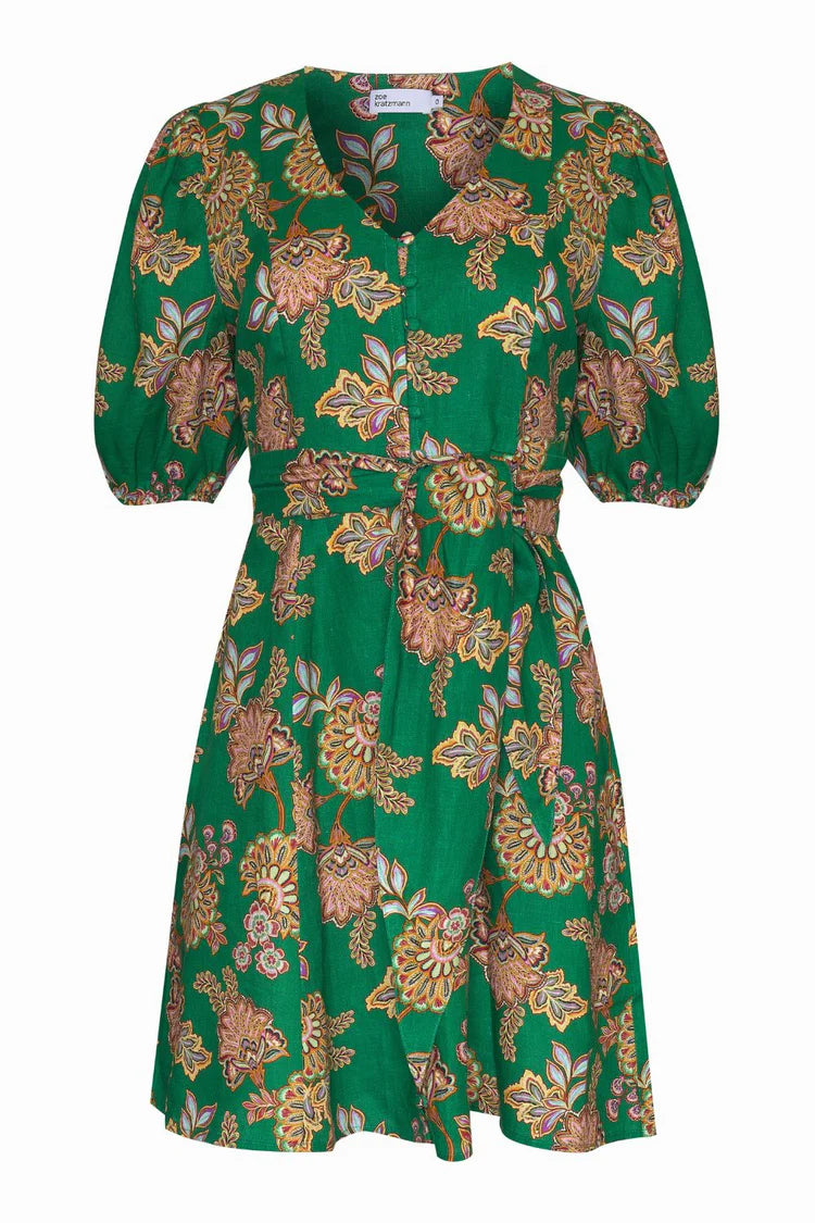 Zoe Kratzmann Quota Dress K'gari Palm Green