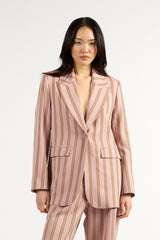 Paris Blazer Rosewood Stripe