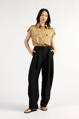 Ricki Barrel Leg Pants Black