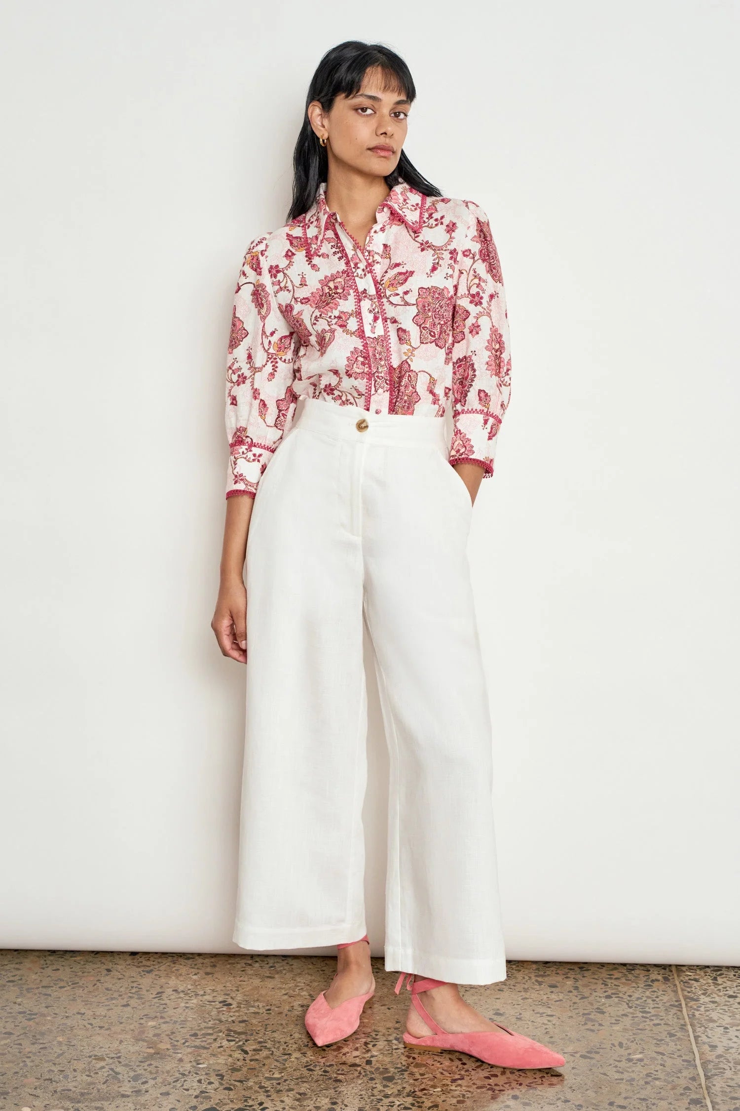 Serenade Top Rose Paisley