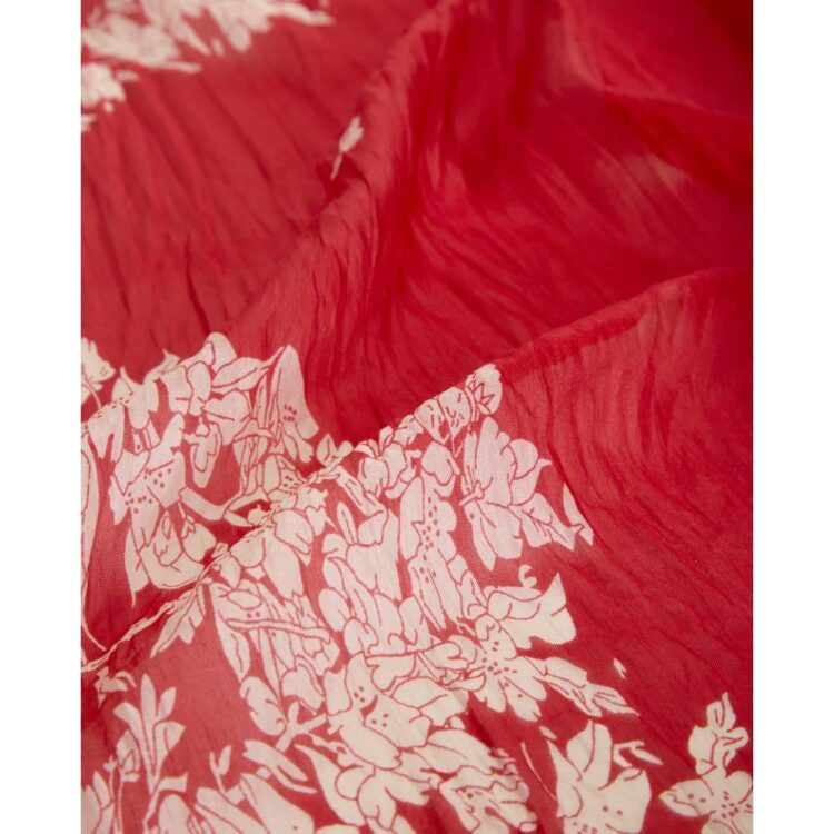 Silk  Scarf Red