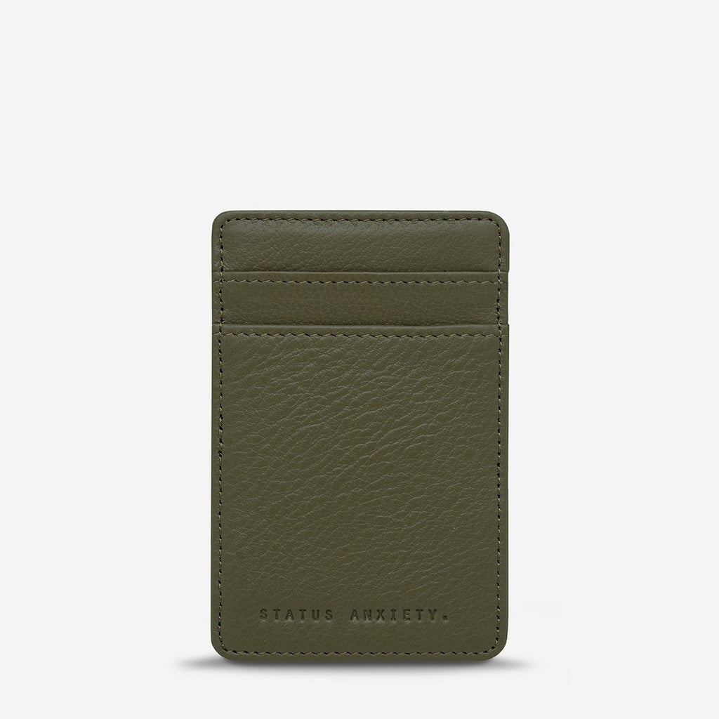 Status Anxiety Flip Wallet in Khaki