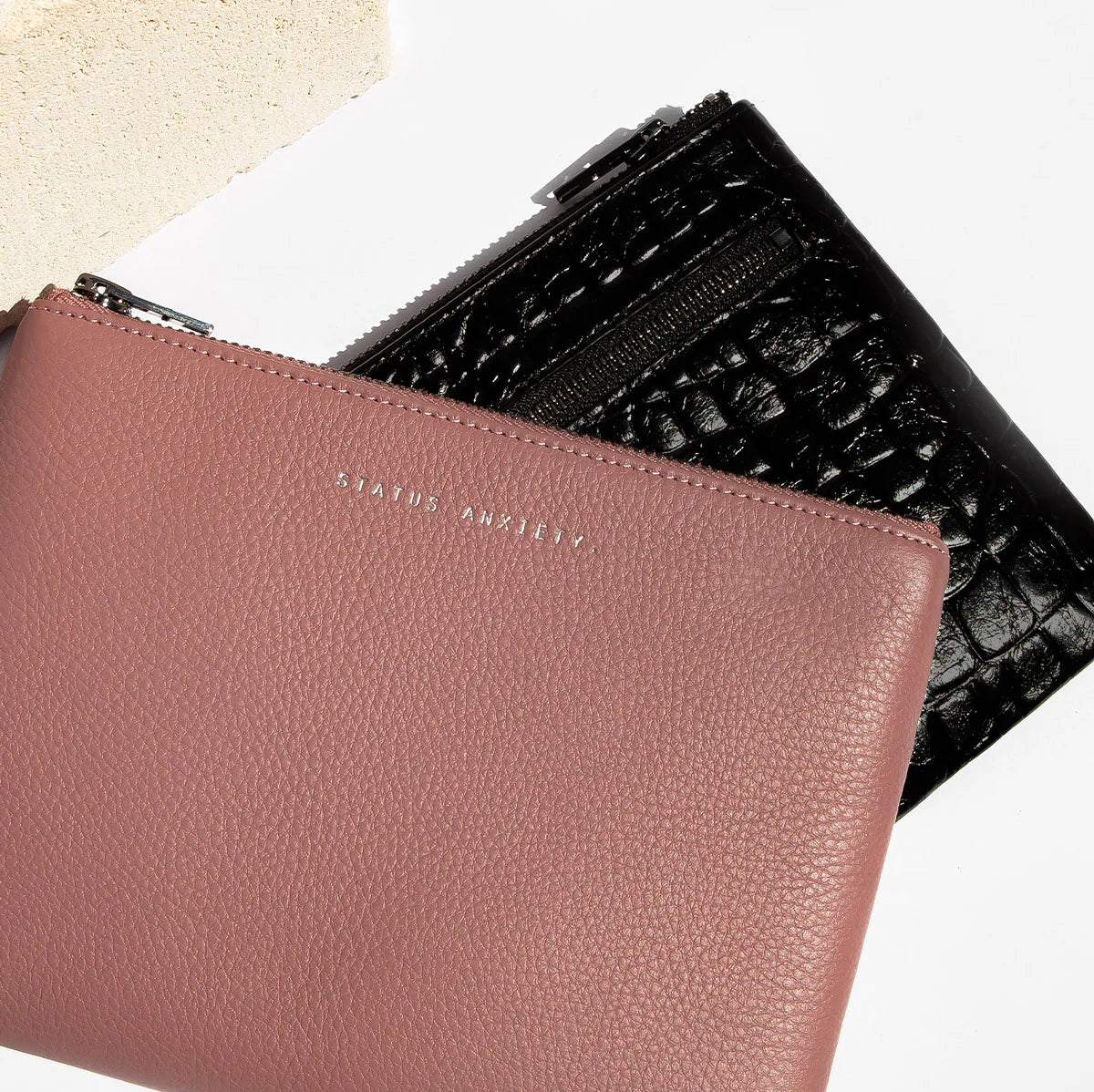 Status Anxiety New Day Clutch Dusty Rose