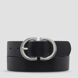 Status Anxiety In Reverse Belt in Black/Silver