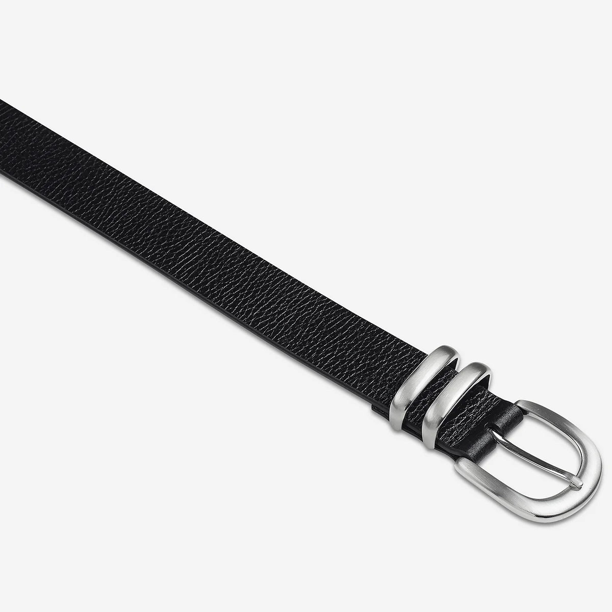 Status Anxiety Let It Be Belt in Black Silver