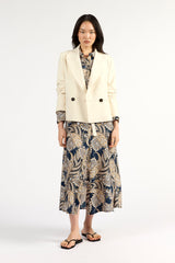 Crop Blazer Cloud