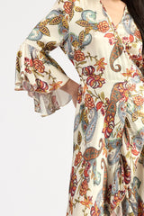 Alice Wrap Dress Cloud Floral