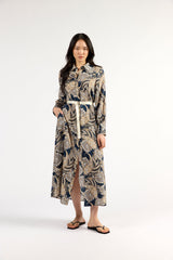 Mala Dress Navy Paisley