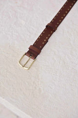 Studded Belt Cognac