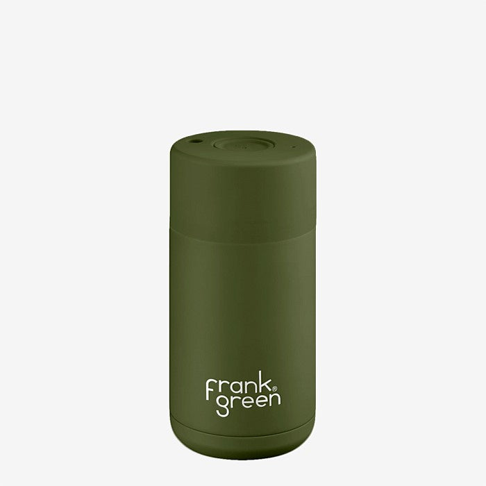 Frank Green 12oz ceramic reusable cup khaki