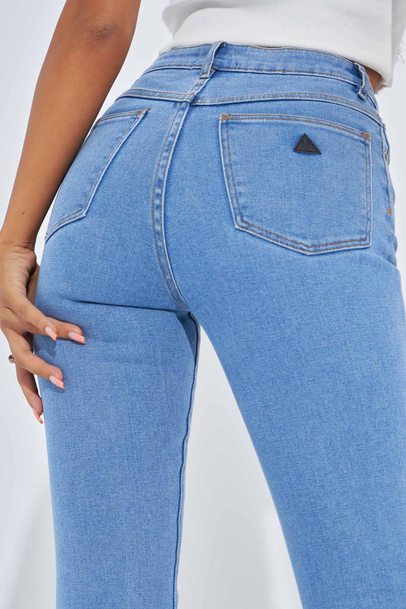 Abrand High Skinny Ankle Basher Jeans in La Blues