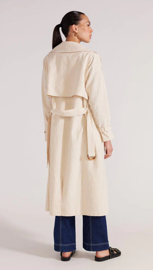 Staple The Label Bayley Trench Coat Beige
