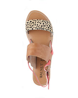 Walnut Melbourne Camelia Sandal in Tan Leopard
