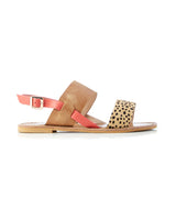 Walnut Melbourne Camelia Sandal in Tan Leopard