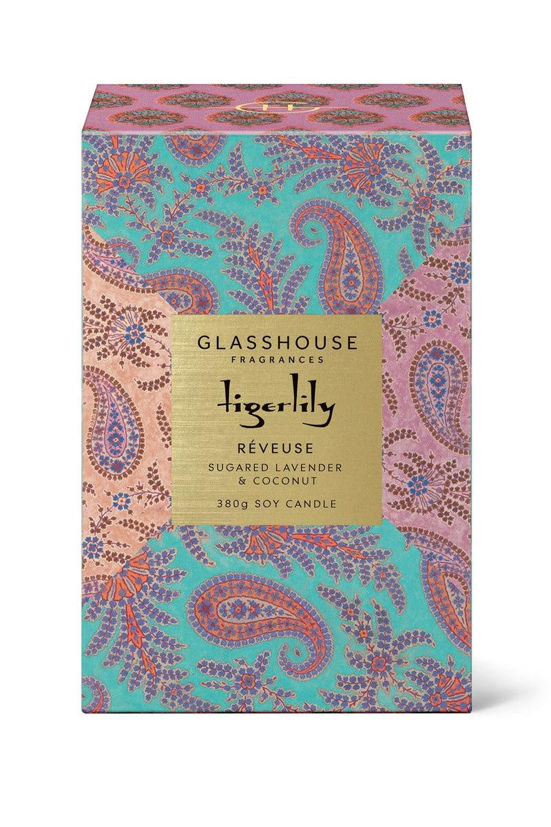 Glasshouse x Tigerlily Candle - Sugared Lavender & Coconut