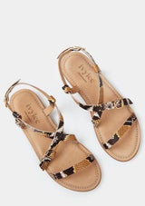 Ivy Lee Sierra Faux Python Sandal