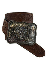 One Teaspoon Lion's Mane Buckle Low Slung  in Tan