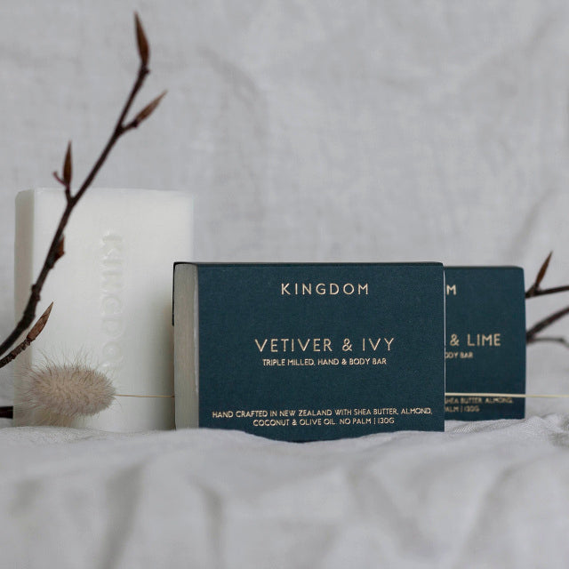Kingdom Vetiver & Ivy - Hand and Body Bar